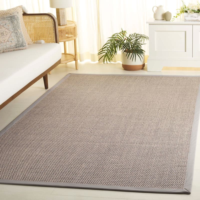SAFAVIEH Natural Fiber Sadaf Farmhouse Sisal Rug - Marble/Beige - 4' x 6'