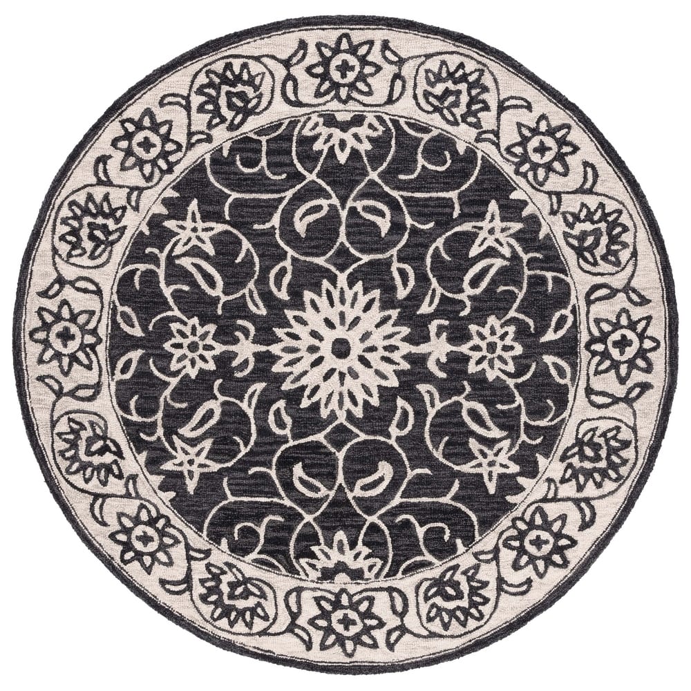 SAFAVIEH Handmade Jardin Trinchen Floral Wool Rug