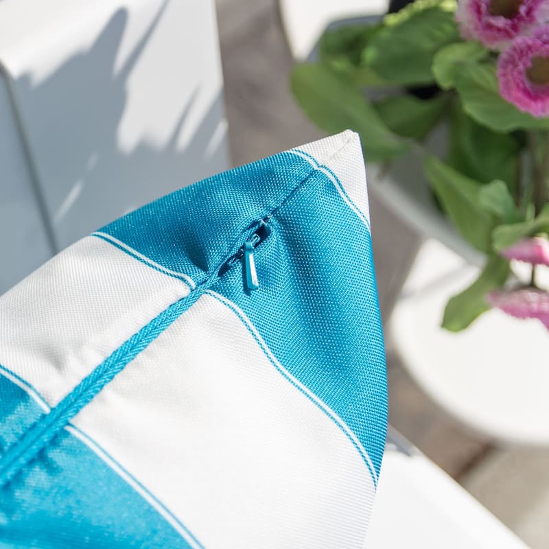 Olivia Striped Outdoor Throw Pillow