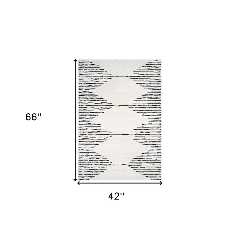 HomeRoots Geometric Rectangle Area Rug