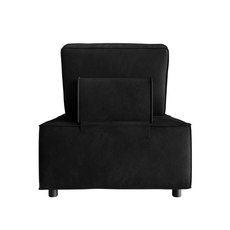 Clayfell Fandy Velvet Square Accent Chair