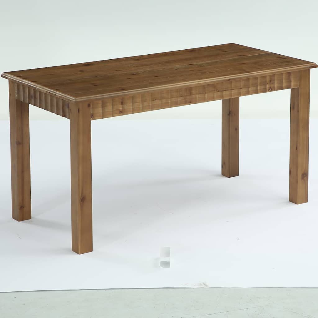 63-Inch Rectangular Solid Wood Dining Table for 4-6People - 62.99" L x 31.5" W x 29.53" H