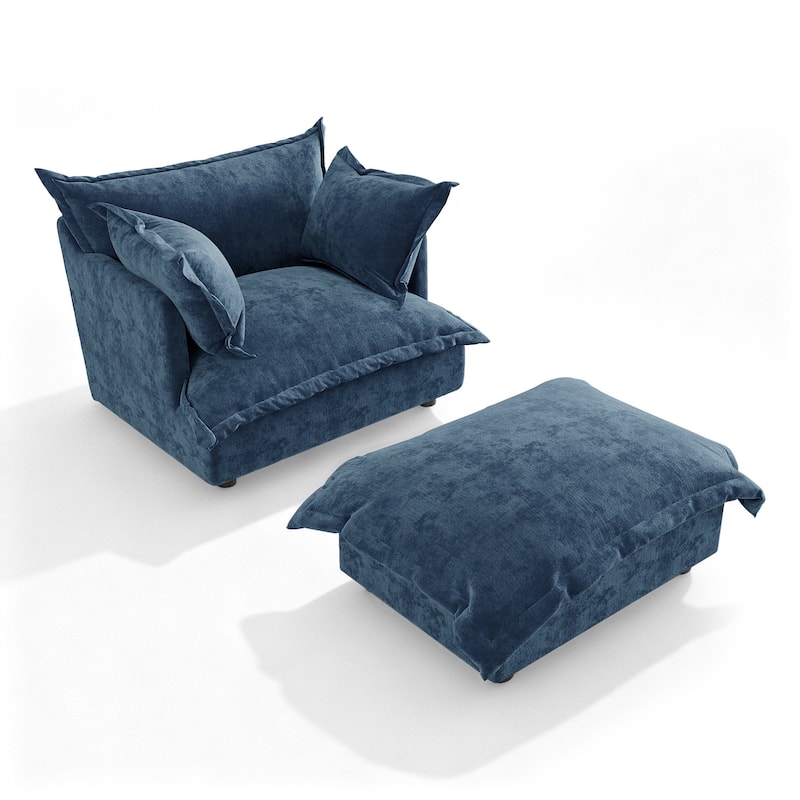 Double Layer Cushion Comfy Cloud Modular Sectional Sofa Set