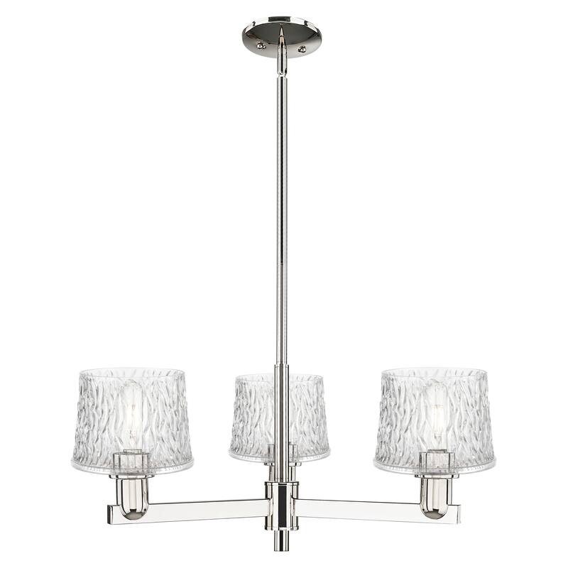Innovations Lighting Endless Possibilities Arcadia - Niagara - 3 Light 28" Stem Hung Chandelier - Polished Nickel