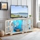 preview thumbnail 15 of 106, GDFStudio - Traditional Storage Curio Cabinet with Tempered Glass Doors and Lighted Display