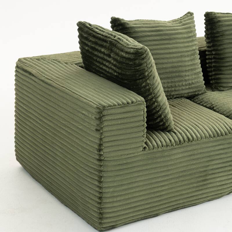 Modular Corduroy Fabric Compressed Sofa:Magic Cube Sofa