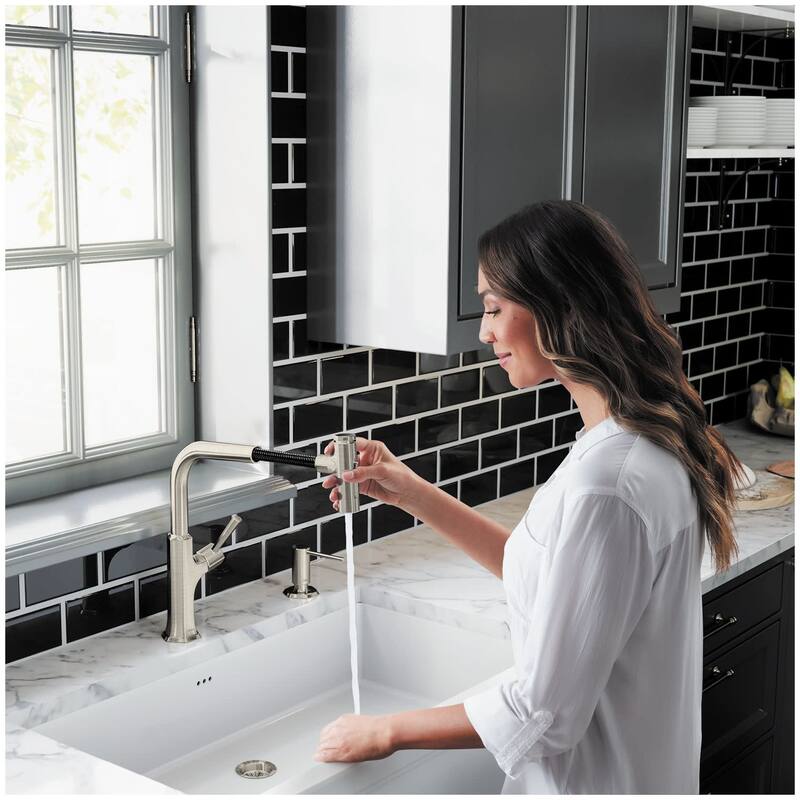 Hansgrohe Locarno Select 1.75 GPM Pull Out Kitchen Faucet HighArc - Steel Optic