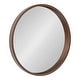 preview thumbnail 43 of 97, Kate and Laurel Travis Round Wood Accent Wall Mirror 21.6" Diameter - Bronze