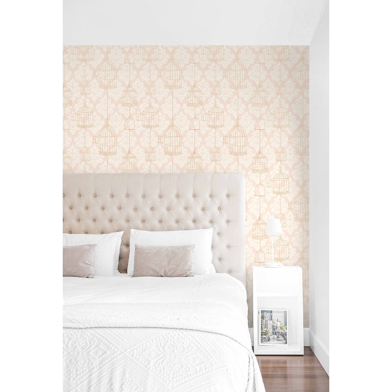 Seabrook Designs Birds Set Free Unpasted Wallpaper