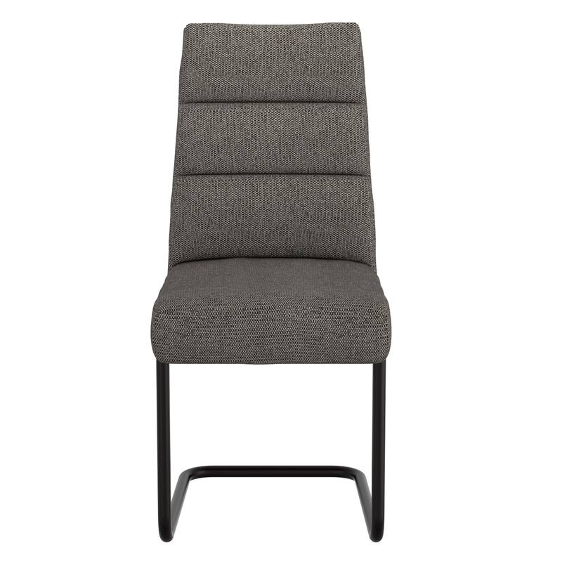 Modern Fabric & Metal Dining Chair, Set of 2