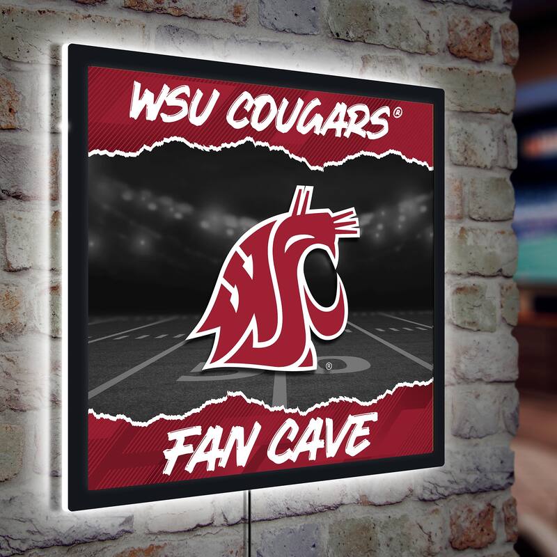Washington State University LED Lighted Sign - Cherry