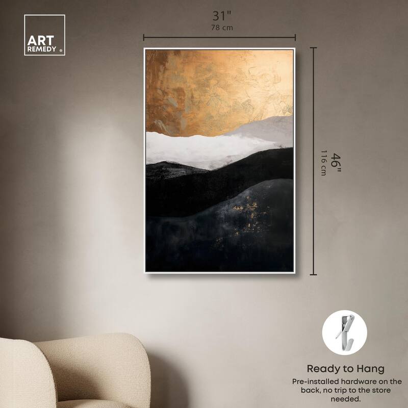 Golden Vista I Canvas by Art Remedy