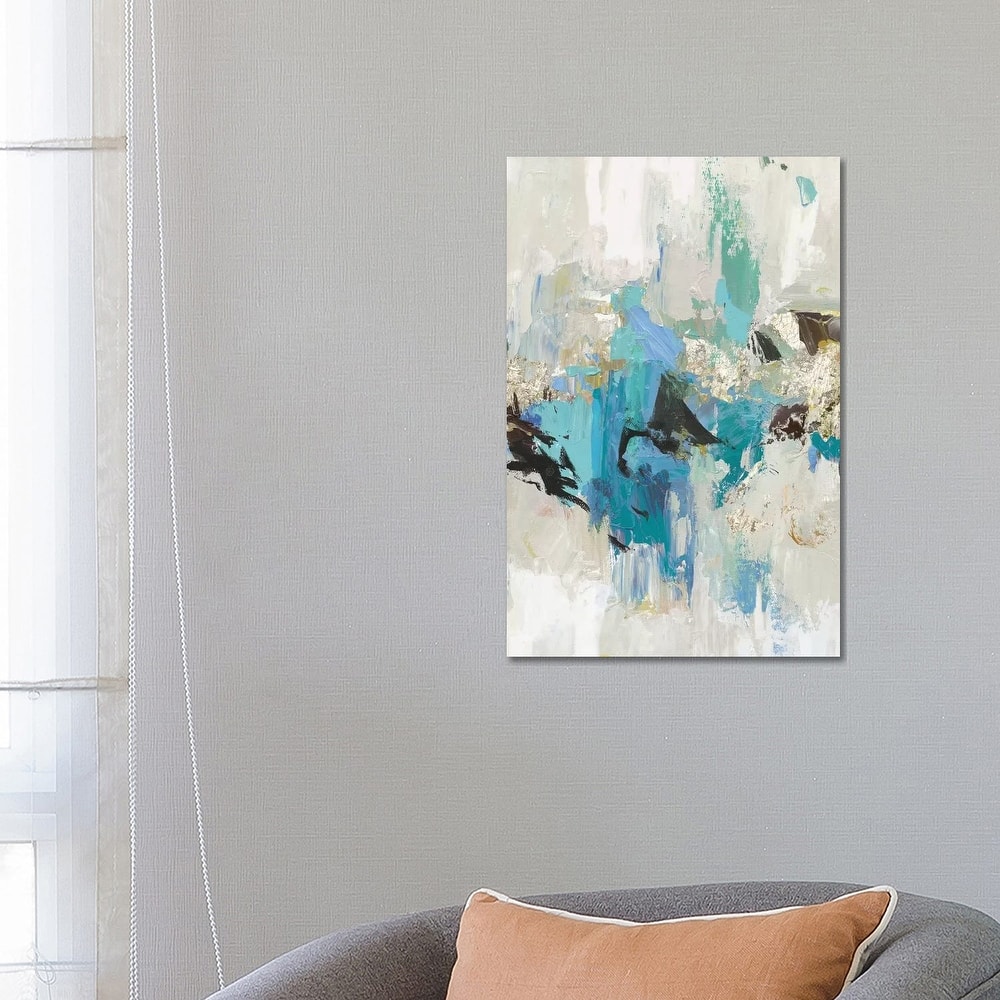 iCanvas "Blue Silver I" by Tom Reeves Canvas Print