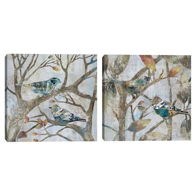 Autumn Flight I & Autumn Flight III by Tai Sanders Canvas Art Prints