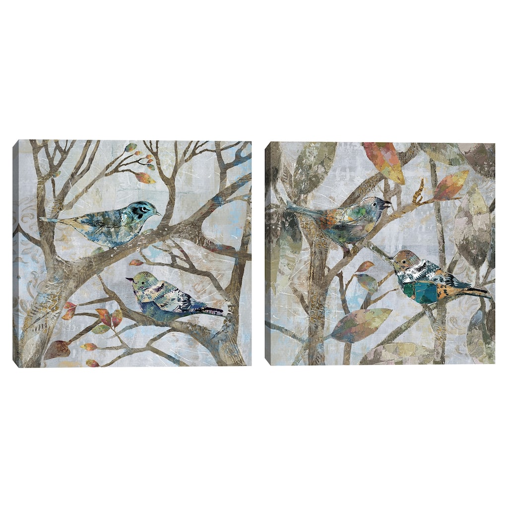 Autumn Flight I & Autumn Flight III by Tai Sanders Canvas Art Prints