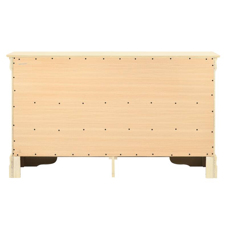 Traditional Style Dresser with 6 Drawers