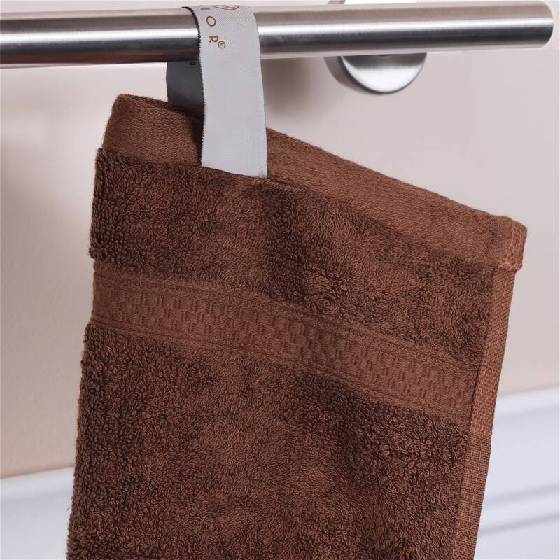 Superior 8 Piece Towel Set (2 Piece Bath Towel and 6 Piece Hand Towel), Rayon From Bamboo and Cotton