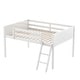 preview thumbnail 18 of 16, Full Size Wood Low Loft Bed with Ladder