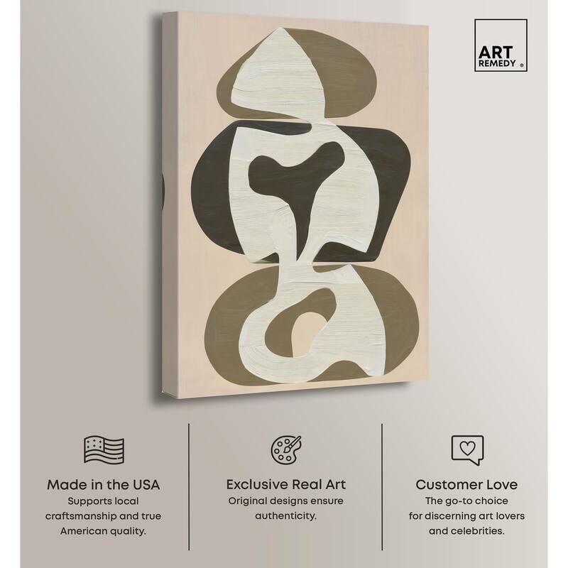 Shapes of Sage II Canvas by Art Remedy, Gallery Wrapped