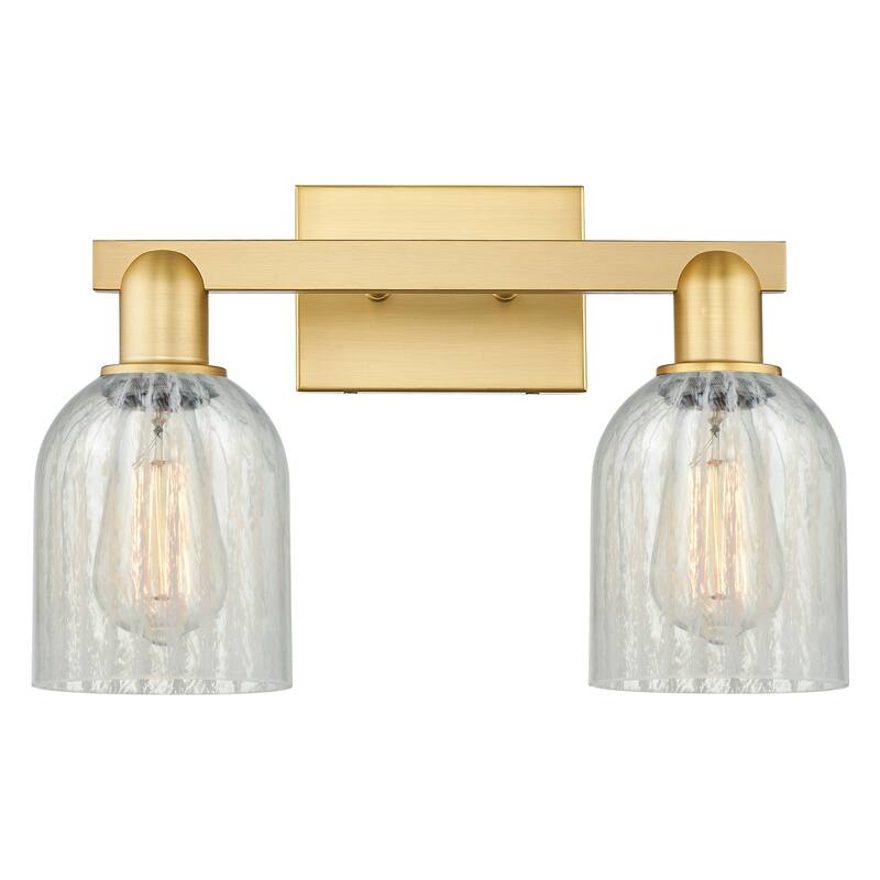 Innovations Lighting Endless Possibilities Arcadia - Caledonia - 2 Light 16" Bath Vanity Light - Mouchette/Satin Gold