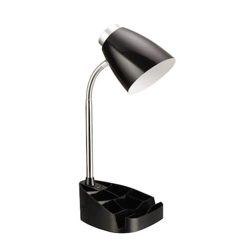 Limelights Gooseneck Organizer Desk Lamp with Device Holder