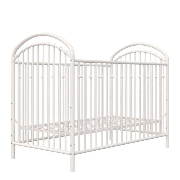 slide 2 of 12, Little Seeds Monarch Hill Aerin Metal Crib White