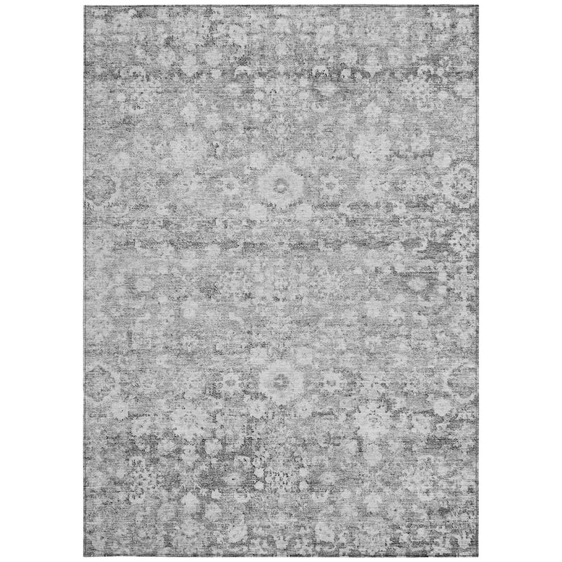 HomeRoots Oriental Traditional Rectangle Outdoor Rug