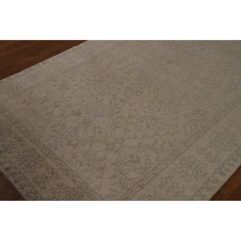 Moroccan Indian Area Rug Hand-Knotted Wool Carpet - 4'9" x 8'1"