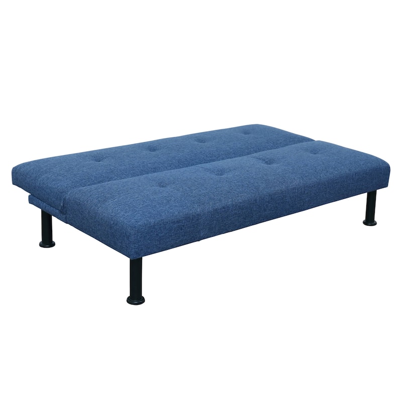 Modern Futon Convertible Sofa Bed Adjustable Backrest