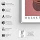 preview thumbnail 11 of 28, Oliver Gal 'Orange Basketball' Sports Orange Wall Art Canvas