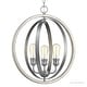 preview thumbnail 7 of 5, Luxury Vintage Pendant Light, 24"H x 21.25"W, with Modern Farmhouse Style, Galvanized Steel Finish by Urban Ambiance