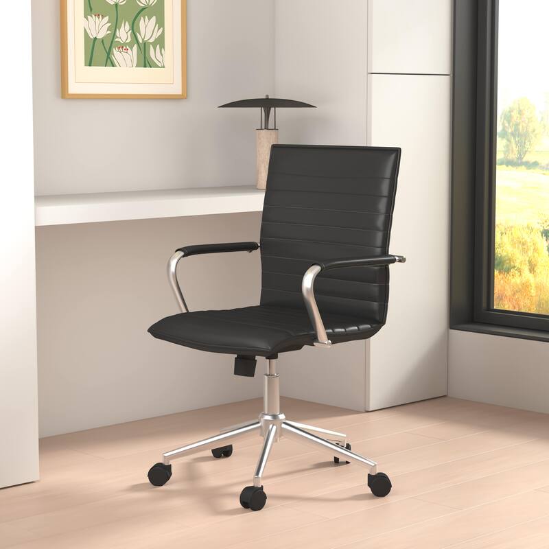 Boss Hospitality Task Chair with Fixed Chrome Arms