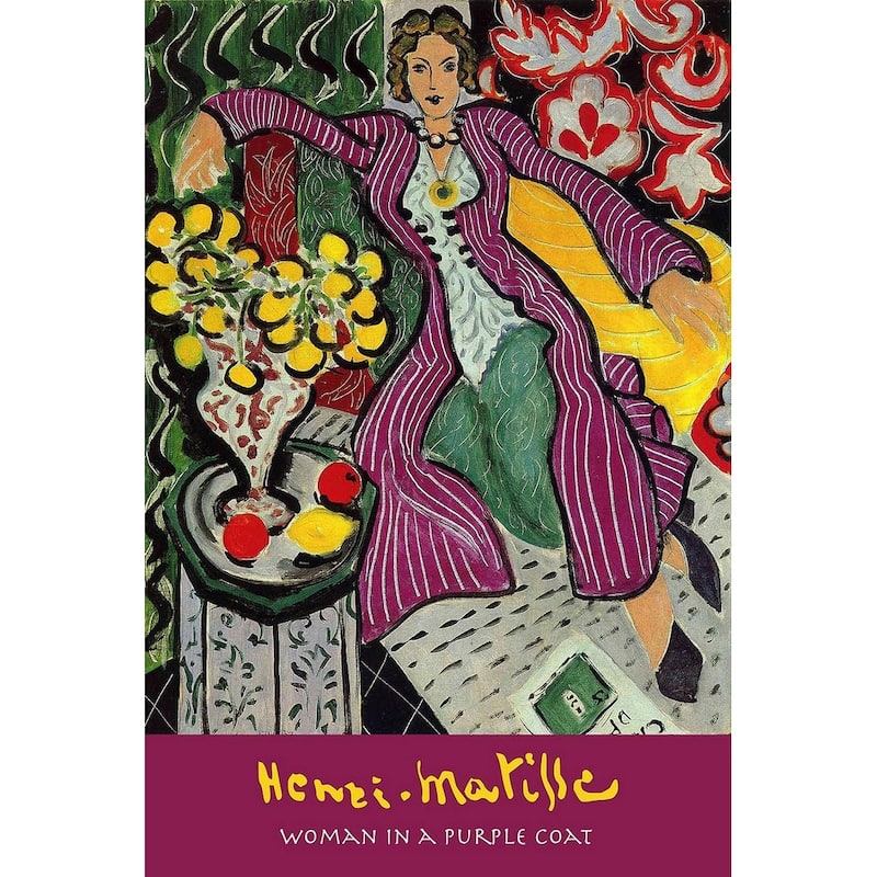 Matisse Woman In The Purple Coat Art Poster - 24 x 36 Inch