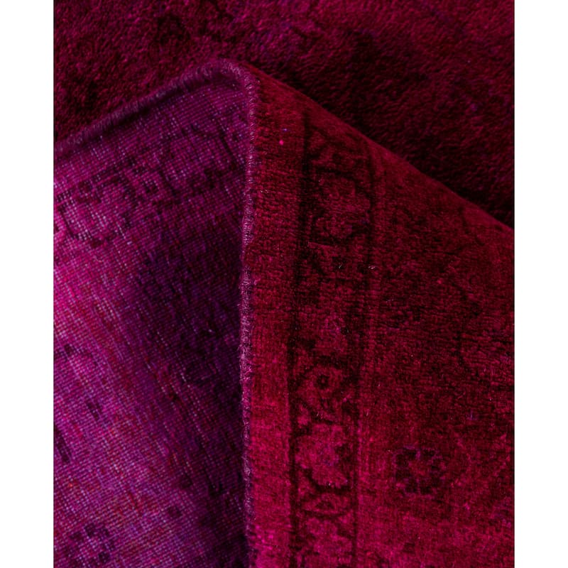 Overdyed One-of-a-Kind Hand-Knotted Area Rug - Pink - 4' 8" x 7' 5"