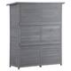 Backyard Wooden Storage Shed with Waterproof Asphalt Roof- 5.3ft Hx4.6ft L