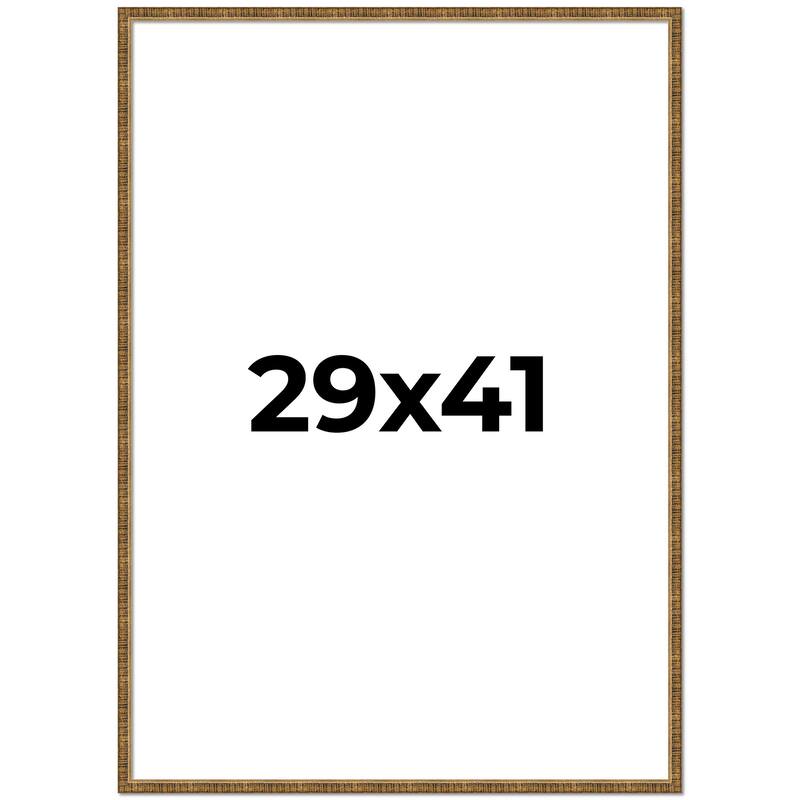 29x41 Frame Gold Picture Frame - Complete Modern Photo Frame Includes