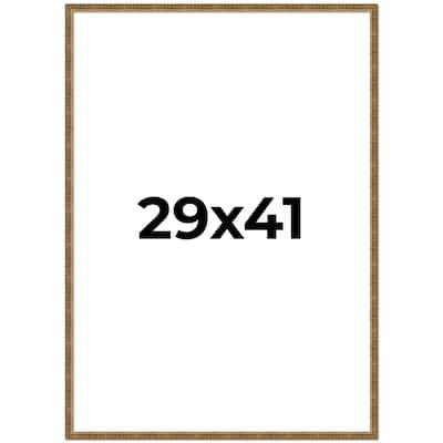 29x41 Frame Gold Picture Frame - Complete Modern Photo Frame Includes