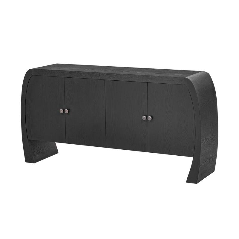 TV Stand Storage Cabinet with Rounded Legs, Simple Coffe e Cabinet Console Cabinet Hallway Cabinet Accent Cabinet