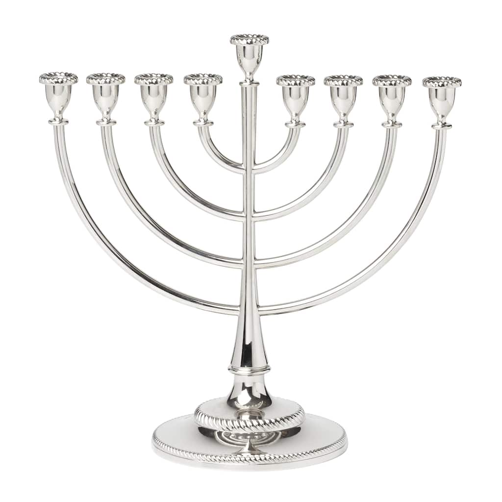 Reed And Barton Roseland Silver Menorah