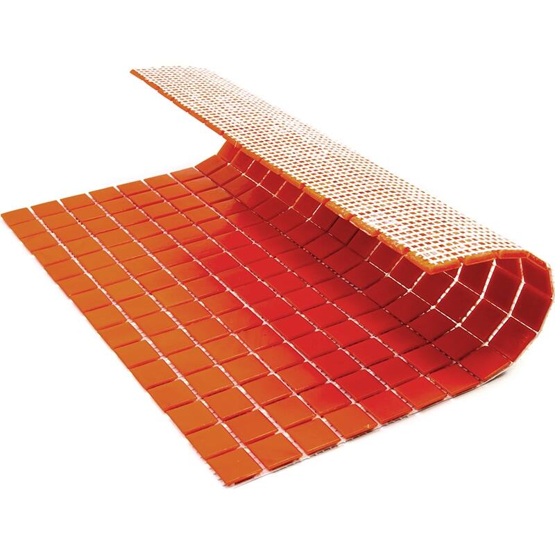 Apollo tile 12" x 12" Dune Glossy Scarlet Red Glass Tile (20 sq ft/case) - 20 Pack