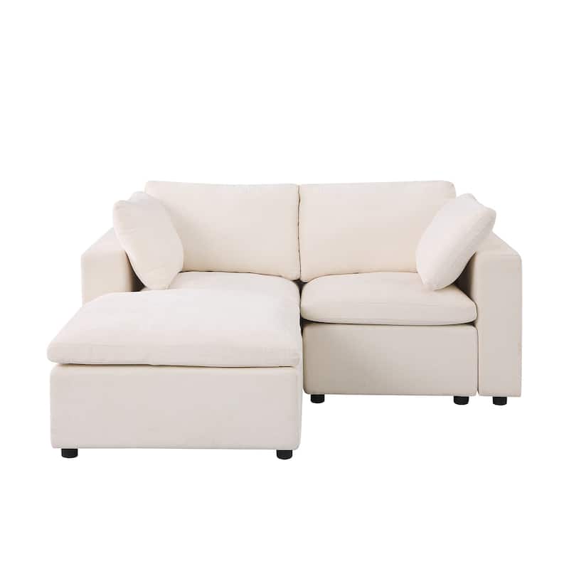 Modular Sectional Sofa, Convertible U Shaped Sofa Couch, Modular Sectionals with Ottomans