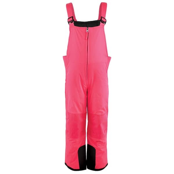 slide 1 of 1, Hudson Baby Unisex Snow Bib Overalls, Solid Fuchsia Solid Fuchsia - 2T