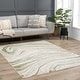 preview thumbnail 12 of 50, Hauteloom Liverpool Living Room, Bedroom Area Rug - Contemporary - Cream,Green - 7'10" x 10'