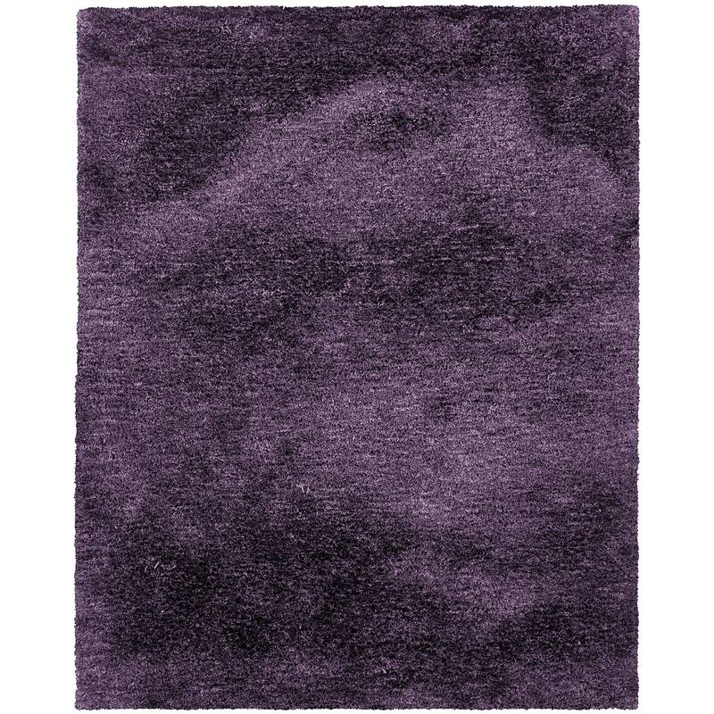 HomeRoots Solid Color Shag Rectangle Area Rug - 62.99 in. x 38.98 in. x 1.60 in.