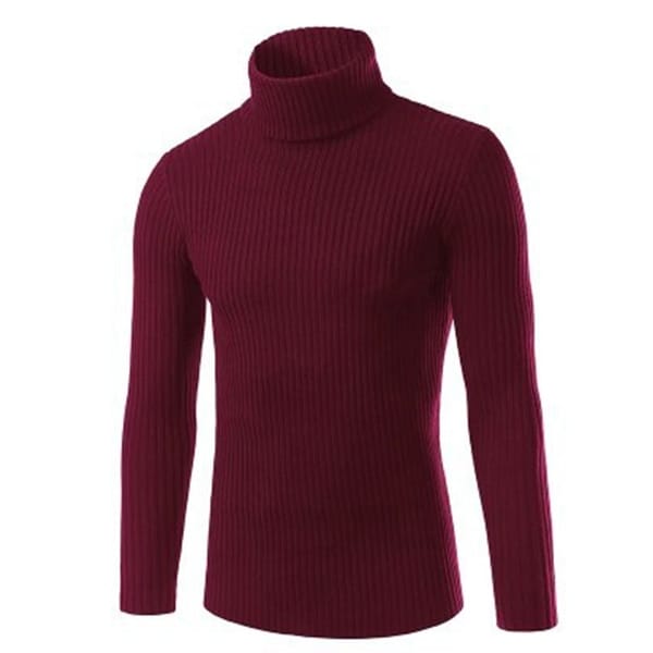 mens purple turtleneck sweater