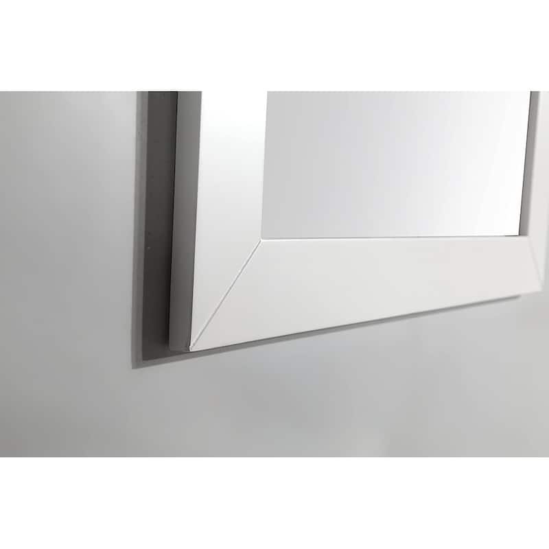 Vanity Art 30" Single Sink Bathroom Vanity Set with Engineered Marble Top and Free Mirror