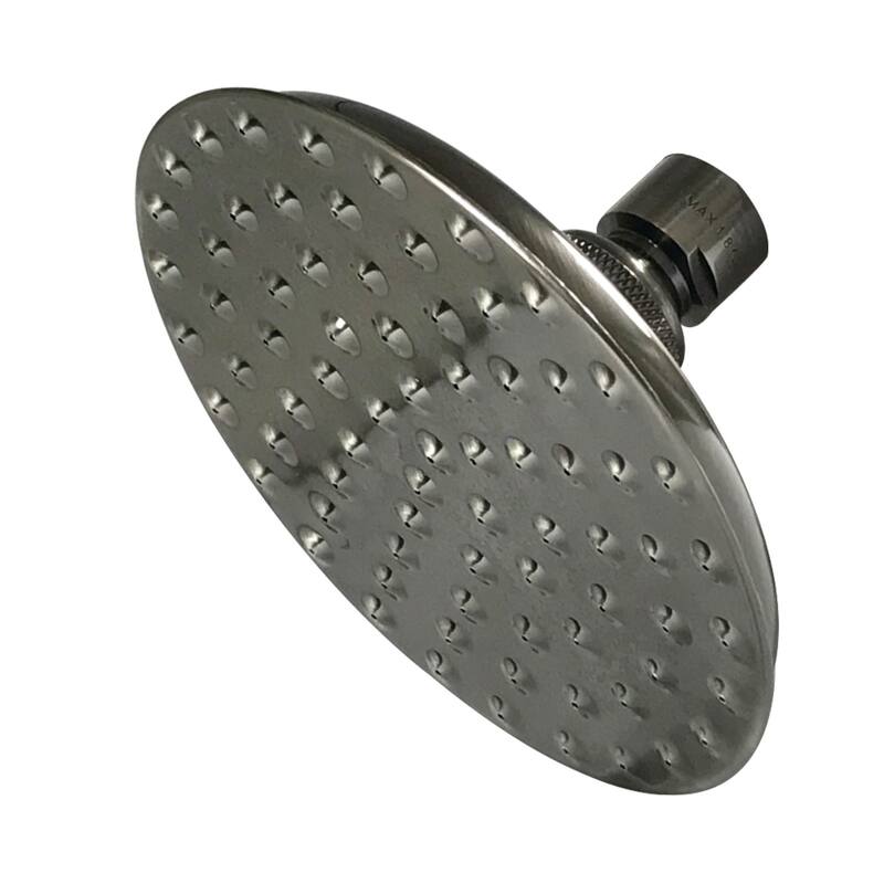 Kingston Brass Victorian 5-1/4-Inch Brass Shower Head - Black Stainless