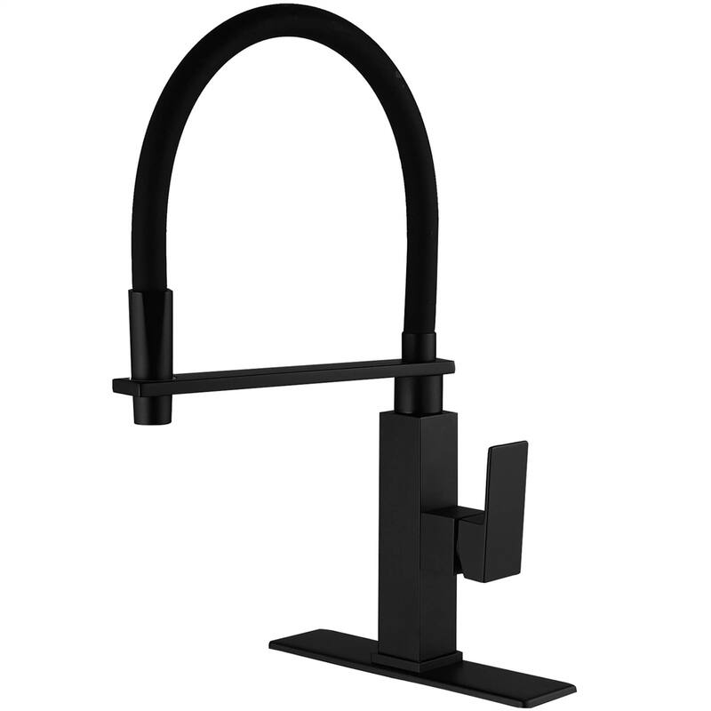 Single Handle Kitchen Sink Faucets With Pull Down Sprayer One Hole Basin Vanity Faucet Stainless Steel Lead Free Modern Tap