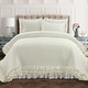 preview thumbnail 30 of 38, Silver Orchid Gerard Shabby Chic Ruffle Lace Comforter Set Ivory - Full - Queen