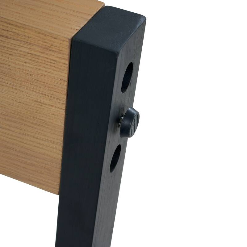 Roomfitters 63" Rectangular Dining Table with Solid Wood Top and Sturdy Double Pedestal Base, Modern Kitchen Table